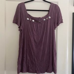 Daisy Fuentes purple top size XL